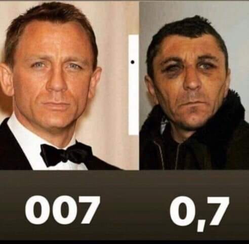 Agent 007 va 0,7. so'ng yana 7 va… (foto)