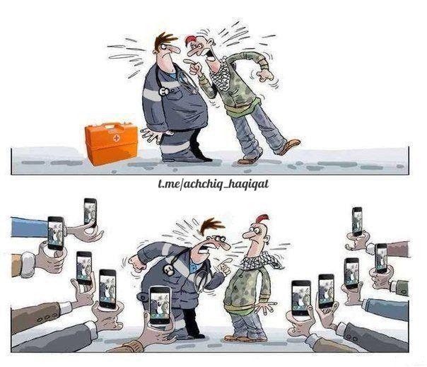 Ikki xil vaziyat: Shifokorni do'pposlayotgan bemor va bemorga o'shqirayotgan shifokor. Kim qanday baholaydi? (Foto)