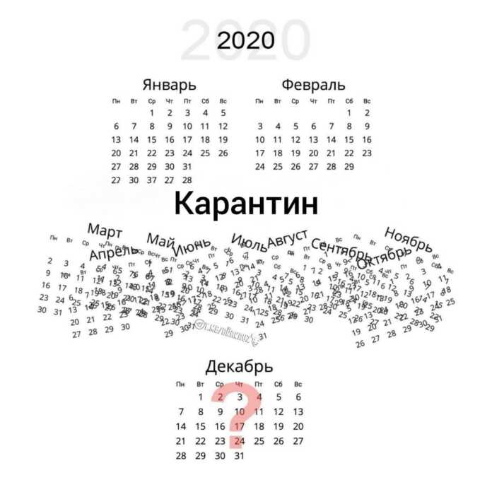 Karantin kalendari (foto)