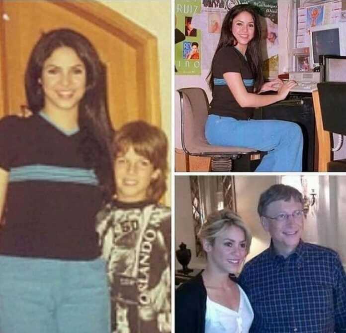 Shakira Bill Geytsning o'qituvchisi bo'lgan ekan
