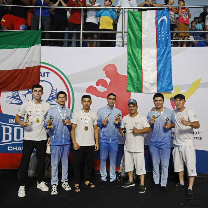 Umumjamoa hisobida birinchi: o'zbekistonlik bokschilar Quvaytda 5 ta oltin medalni qo'lga kiritdi