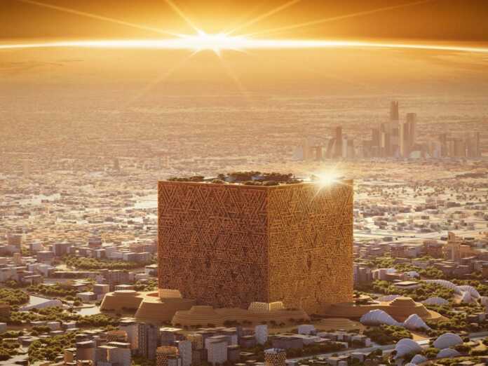 Saudiyada g'ayrioddiy bino qurilmoqda. U Nyu-York osmono'par binosidan 20 baravar katta!