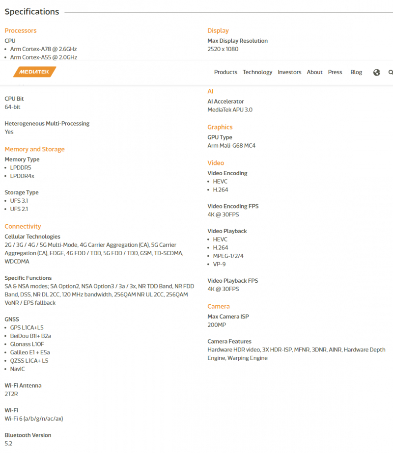 MediaTek kompaniyasi Realme 11 da debyut qiladigan Dimensity 7050 platformasini taqdim etdi. MediaTek Dimensity 7050 sinfini Realme platformasida taqdim etdi, debyut - 111p
