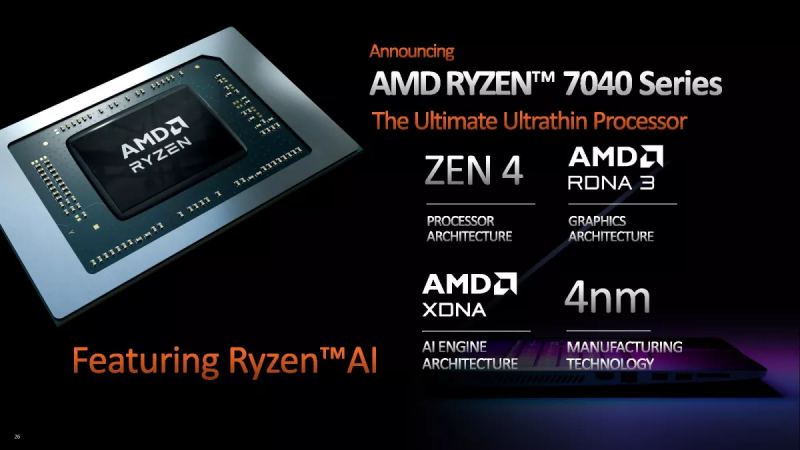 AMD mobil Ryzen 7040HS Phoenix chiplarining kechikishi uchun o'zini oqladi - ular bilan noutbuklar paydo bo'ladi