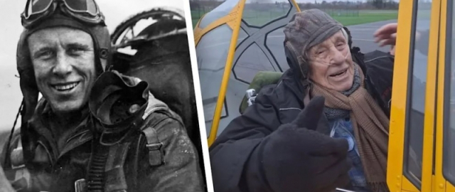 102 yoshli uchuvchi yana havoga ko‘tarildi (foto)2