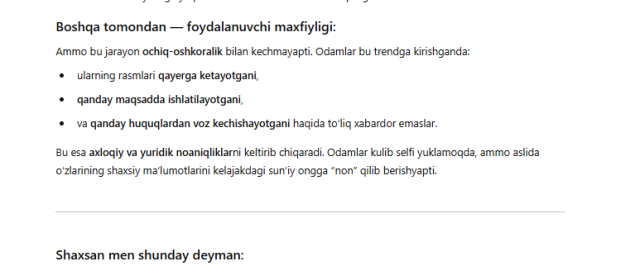 Trendlar aslida tuzoqmi: sun’iy intellekt odamlar ma’lumotini nega yig‘yapti?5