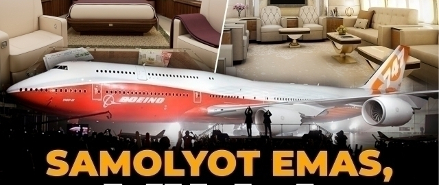 “Uchar qasr”: Qatar Trampga sovg‘a qilgan 400 million dollarlik samolyot qanday jihozlangan?